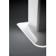 Пристенная кухонная вытяжка Falmec Silence VELA NRS isola 100 vetro bianco (800) Нержавеющая сталь/Белое стекло