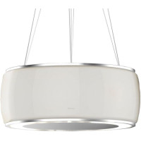 Островная кухонная вытяжка Falmec SOFFIO Матовой белое стекло