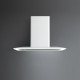 Пристенная кухонная вытяжка Falmec Silence VELA NRS 90 vetro bianco (800) Нержавеющая сталь/Белое стекло