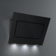 Пристенная кухонная вытяжка Falmec QUASAR 90 vetro nero (800) Нержавеющая сталь/черное стекло