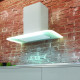 Пристенная кухонная вытяжка Falmec Silence VELA NRS 90 vetro bianco (800) Нержавеющая сталь/Белое стекло