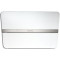 Пристенная кухонная вытяжка Falmec FLIPPER NRS Silence 85 inox vetro bianco (800) Белое стекло