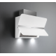 Пристінна кухонна витяжка Falmec FLIPPER NRS Silence 85 inox vetro bianco (800) біле скло