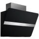 Пристінна кухонна витяжка Falmec FLIPPER NRS Silence 85 inox vetro nero (800) чорне скло