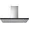 Пристінна кухонна витяжка Falmec LUCE 90 inox vetro nero (800) нержавіюча сталь чорне скло