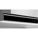Пристенная кухонная вытяжка Falmec Silence LUMINA NRS 90 inox vetro nero (800) Нержавеющая сталь/Черное стекло