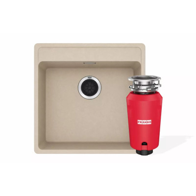 Комплект Franke мойка MRG 610-52 TL бежевый + SLIM 50 измельчитель пищевих отходов (114.0763.937)