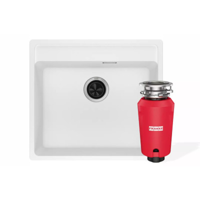 Комплект Franke мойка MRG 610-52 TL Белый + SLIM 50 измельчитель пищевих отходов (114.0763.938)
