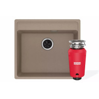 Комплект Franke мойка MRG 610-52 TL Миндаль + SLIM 50 измельчитель пищевих отходов (114.0763.939)