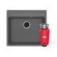 Комплект Franke мойка MRG 610-52 TL Серый камень + SLIM 50 измельчитель пищевих отходов (114.0763.942)
