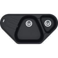 Каменная кухонная мойка Franke AZG 661-E Оникс, угловая (114.0499.223)