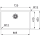 Кухонная мойка с нержавеющей стали Franke BXM 210/110-68, F-Inox Антрацит (127.0650.364)