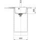 Кам'яна кухонна мийка Franke CNG 611-62 TL Білий, крило ліворуч (114.0630.449)