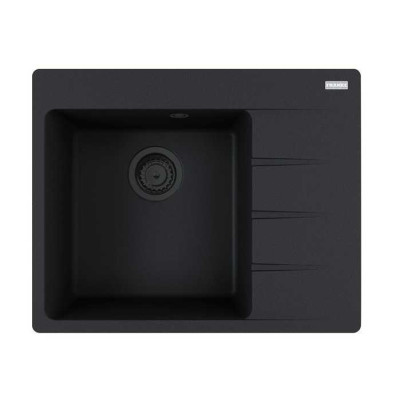 Каменная кухонная мойка Franke CNG 611-62 TL Black Edition Черный матовый, крыло справа (114.0699.242)