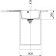 Кам'яна кухонна мийка Franke CNG 611-78 TL Чорний матовий, крило праворуч (114.0630.474)