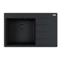Кам'яна кухонна мийка Franke CNG 611-78 TL Black Edition Чорний матовий, крило праворуч (114.0699.239)