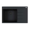 Каменная кухонная мойка Franke CNG 611-78 TL Black Edition Черный матовый, крыло справа (114.0699.239)