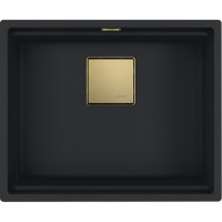 Каменная кухонная мойка Franke KNG 110-52 Gold Edition Черный матовый, под столешницу (125.0755.503)