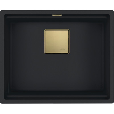 Каменная кухонная мойка Franke KNG 110-52 Gold Edition Черный матовый, под столешницу (125.0755.503)