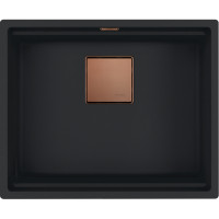 Каменная кухонная мойка Franke KNG 110-52 Copper Edition Черный матовый, под столешницу (125.0755.504)