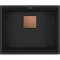 Каменная кухонная мойка Franke KNG 110-52 Copper Edition Черный матовый, под столешницу (125.0755.504)