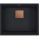 Каменная кухонная мойка Franke KNG 110-52 Copper Edition Черный матовый, под столешницу (125.0755.504)