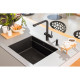 Каменная кухонная мойка Franke KNG PRO 110-52 Black Edition Черный матовый, под столешницу (125.0750.487)