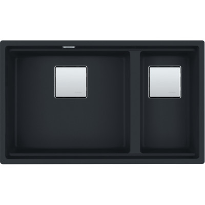 Каменная кухонная мойка Franke KNG PRO 120 Черный матовый, под столешницу (125.0750.514)