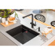 Каменная кухонная мойка Franke KNG 110-52 Black Edition Черный матовый, под столешницу (125.0750.725)