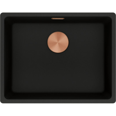 Каменная кухонная мойка Franke MRG 110-52 Copper Edition Черный матовый, под столешницу (125.0755.506)