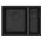 Кам'яна кухонна мийка Franke MRG 160 Black Edition Чорний матовий, під стільницю (125.0699.229)