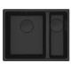 Кам'яна кухонна мийка Franke MRG 160 Black Edition Чорний матовий, під стільницю (125.0699.229)