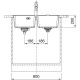 Кам'яна кухонна мийка Franke MRG 620 TL Чорний матовий (114.0661.782)