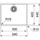 Кухонная мойка с нержавеющей стали Franke MRX 110-50 под столешницу (122.0598.741)