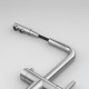 Кухонный смеситель Franke Atlas Neo Clear Water Pull Out с подключением к фильтрованной воде Нержавеющая сталь (120.0758.155)