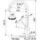 Кухонный смеситель Franke Leda Neo Нержавеющая сталь (115.0590.046)