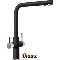 Кухонный каменный смеситель Franke Neptune Clear Water с подключением к фильтрованной воде Оникс (115.0370.694)