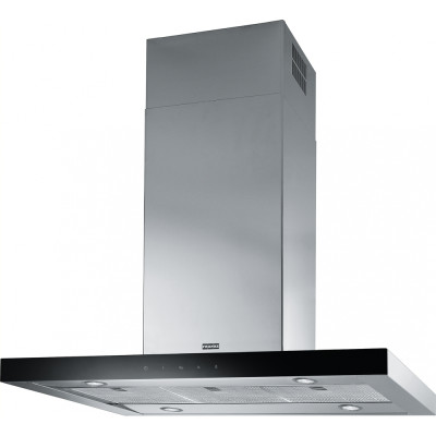 Островная кухонная вытяжка Franke FCR 925 I TC BK XS LED Нержавеющая сталь, черное стекло (325.0518.709)
