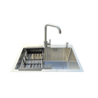 Комплект мийка та змішувач Romzha Arta Nova U-600 B дозатор і корзина (RO41240)