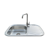 Комплект мийка та змішувач Romzha Liuba Satin B (RO41227)