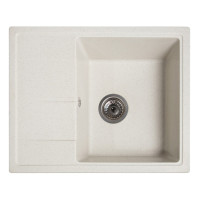 Каменная кухонная мойка Romzha Cerand Biela (101) Белая (RO43455)