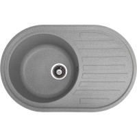 Каменная кухонная мойка Romzha Elagancia 77 Seda (602) Серый (RO410669)