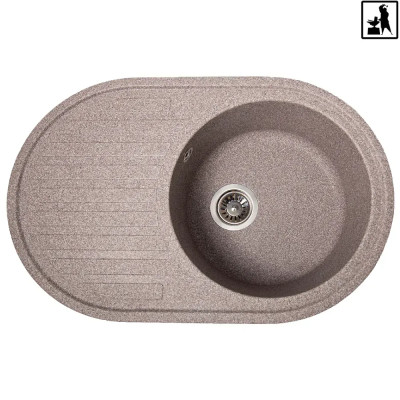 Каменная кухонная мойка Romzha Elegancia 77 Maro (801) Маро (RO43532)