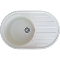 Каменная кухонная мойка Romzha Elagancia 77 Biela (102) Белый (RO49579)