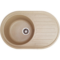 Каменная кухонная мойка Romzha Elagancia 77 Bezhvy (402) Бежевый (RO49582)