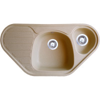 Каменная кухонная мойка Romzha Elagancia 95B Bezhvy (402) Бежевый (RO48208)