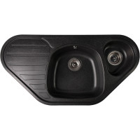 Кам'яна кухонна мийка Romzha Elagancia 95B Antracit (902) Антрацит (RO49581)
