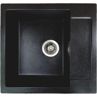 Кам'яна кухонна мийка Romzha Janta 52 Antracit (902) Антрацит (RO44630)