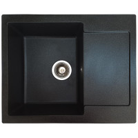 Кам'яна кухонна мийка Romzha Janta 62 Antracit (902) Антрацит (RO44641)