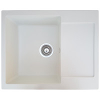 Каменная кухонная мойка Romzha Janta 62 Biela (102) Белый (RO47960)